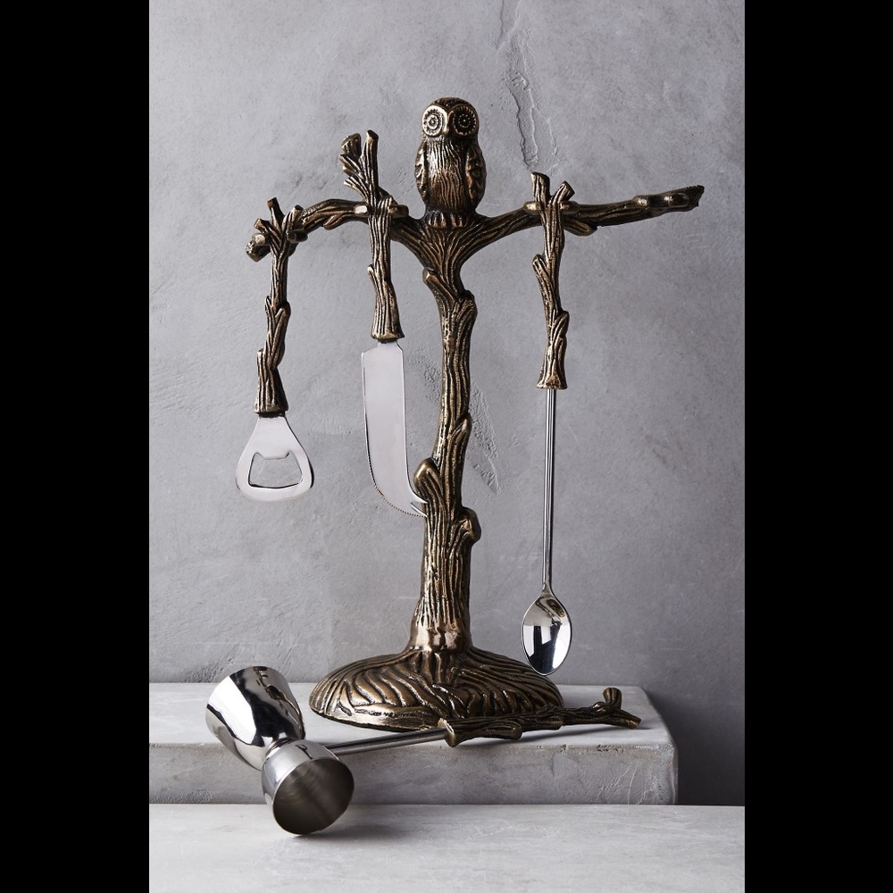 Anthropologie Knotted Branch Bar Tools